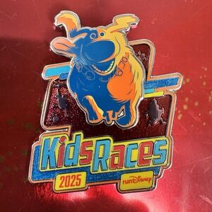 Disneyland 2025 Run Disney Half Marathon Kids Races Dug Dog Up Pixar Pin LE LR